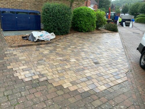 Block Paving Extension in Kings Hill, Kent