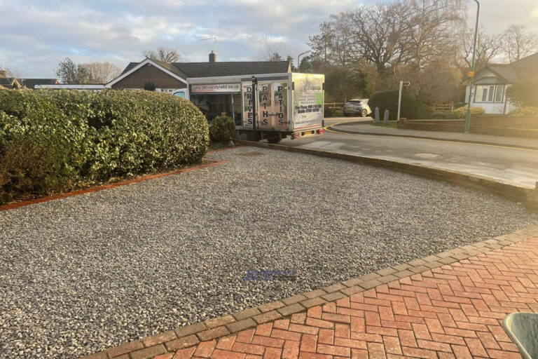 Gravelled Driveway With Double Brick Border In Tenterden (4)