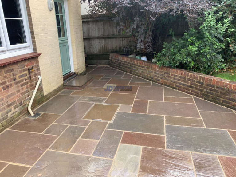 Indian Sandstone Patio And Pathway In Crowborough (12)