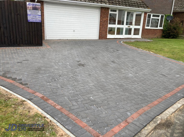 Charcoal And Brindle Block Paved Driveway In Ashford (6)