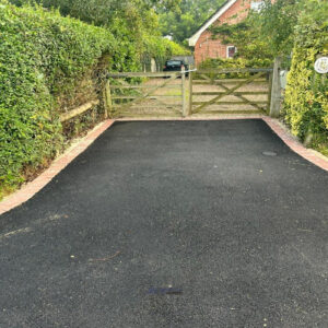 Tarmac Apron with Brick Border in Ashford, Kent