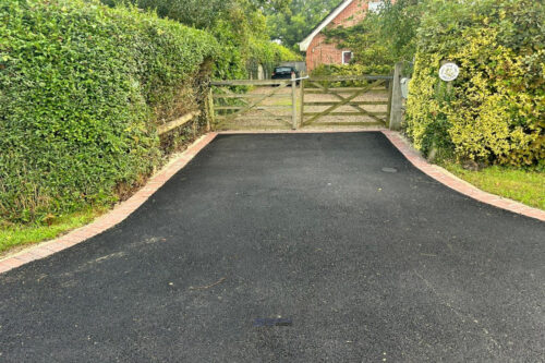 Tarmac Apron With Brick Border In Ashford, Kent (3)