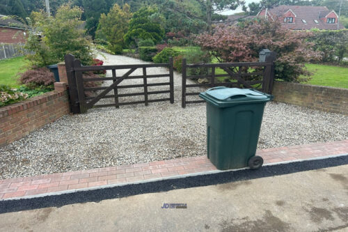 Gravelled Driveway With Brick Border In Ashford, Kent (9)