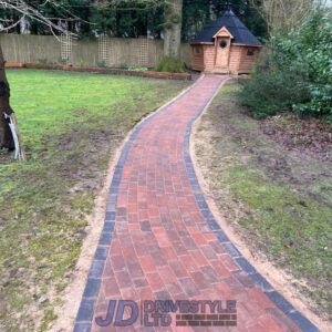 Block Paved Footpath in Ashford