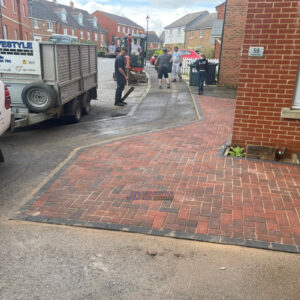 Block Paved Front Patio in Ashford, Kent