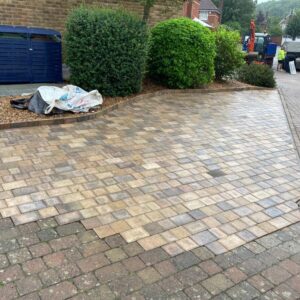 Tegula Block Paved Extension in Kings Hill, Kent