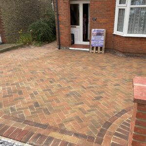 Brindle Block Paving Driveway in Folkestone, Kent