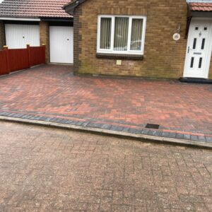 Brindle and Charcoal Block Paving Driveway in Ashford, Kent