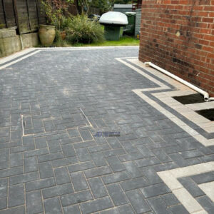 Charcoal Block Paved Driveway and Patio in Goudhurst, Tunbridge Wells