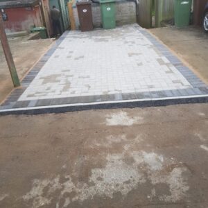 Charcoal and Grey Block Paving Driveway and Path in Tunbridge…