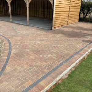 Gravel and Block Paving Driveway in Ashford, Kent