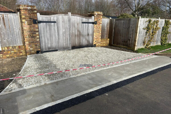 Gravelled Driveway With Concrete Apron In Ashford Kent 12.jpeg