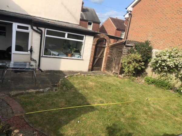 Indian Sandstone Patio With New Wooden Gate In Tunbridge Wells 2.jpeg