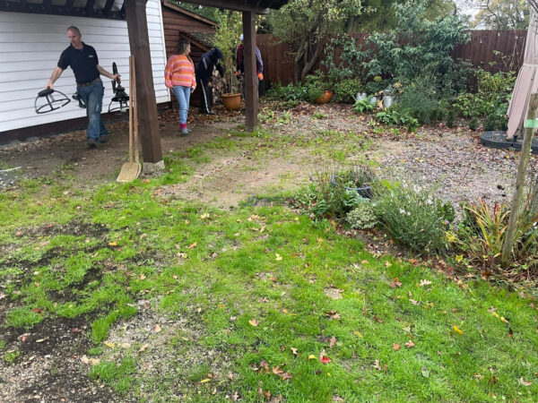 Raised Indian Sandstone Patio With Brick Wall And Steps In Ashford Kent 1.jpeg