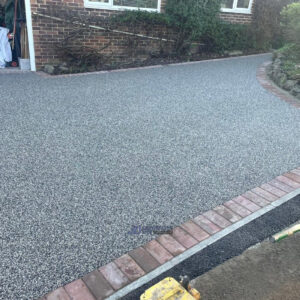 Resin-Bound Driveway with Brick Border in Folkestone