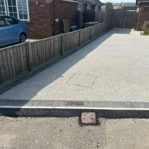 Resin Bound Driveway with Brick Border in Folkestone, Kent