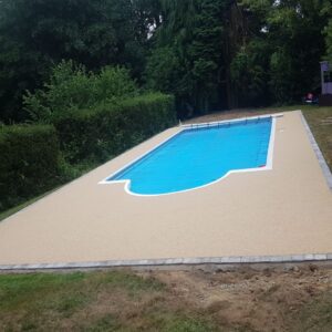 Resin Bound Pool Area in Tunbridge Wells, Kent