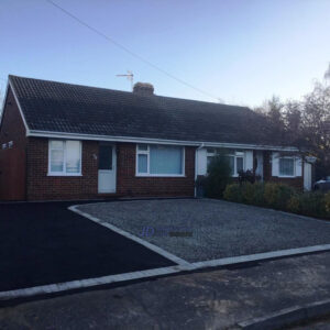 Tarmac Driveway with Brick Border and Gravel Patch in Maidstone