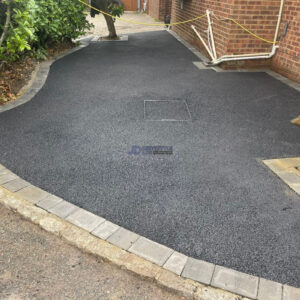 Tarmac Driveway with Brick Border in Ashford, Kent