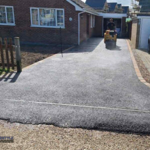 Tarmac Driveway with Brick Border in Dymchurch, Kent