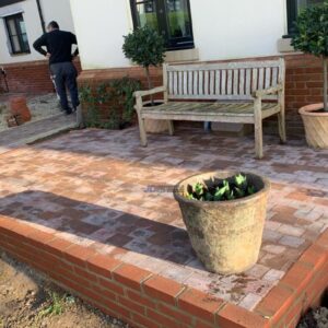 Two Block Paved Patios in Southborough, Tunbridge Wells