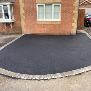 Two Different Tarmac Driveways with Block Paved Edge in Ashford,…