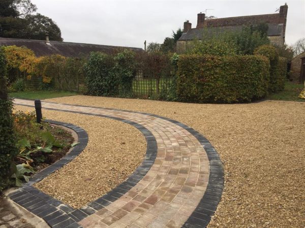 Gravel installation in St Mary in the Marsh