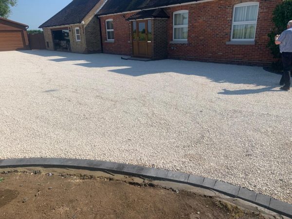 Gravel stoned driveway in Addington