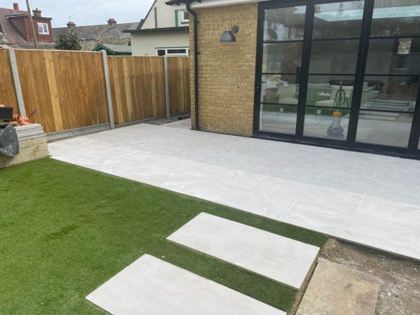 Our patio team working in Addington