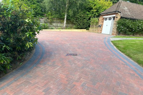 Replacement driveway in Acrise, Kent