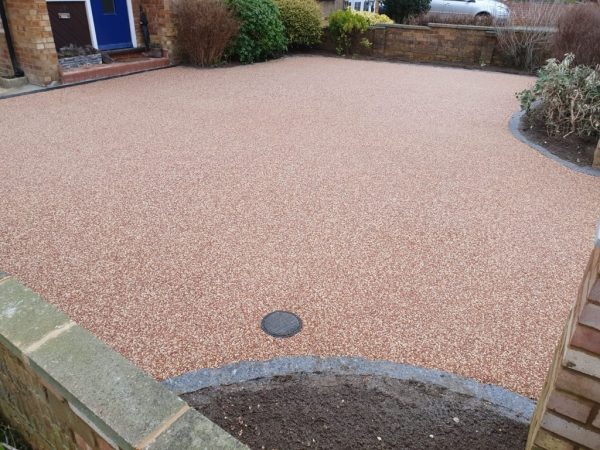 Resin bound driveway in Aldington