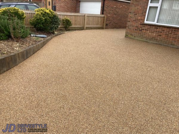 Resin surface on a driveway in Acrise Place