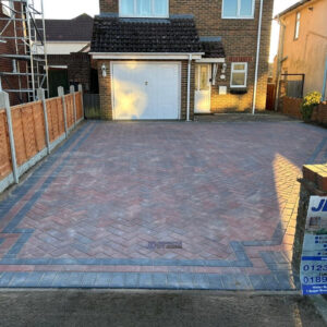 Brindle Block Paved Driveway in Ashford, Kent